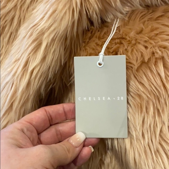 CHELSEA 28 Pink Faux Fur Jacket NWT - Picture 7 of 8